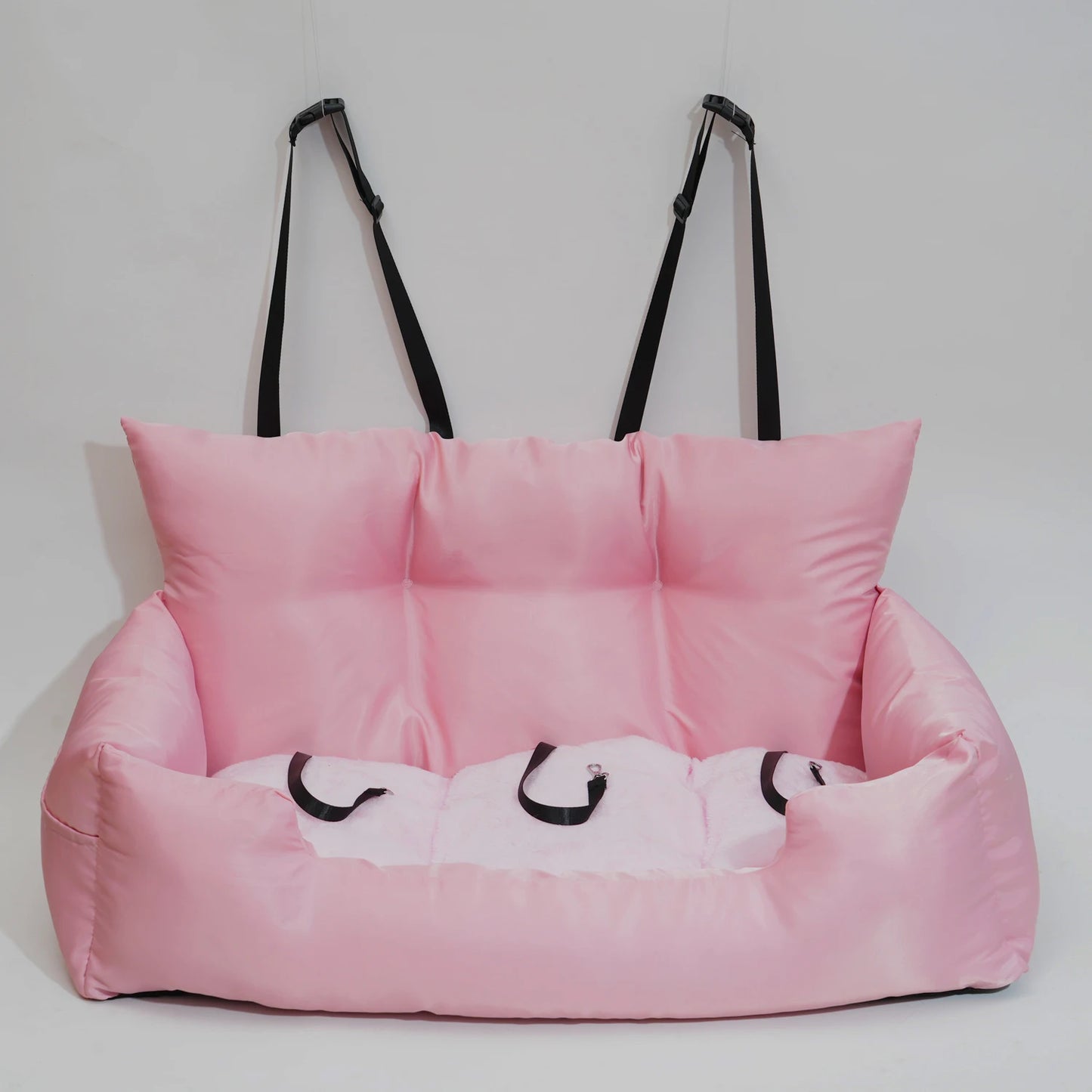 Large Travel Dog Car Seat Carrier – Foldable Hammock Design