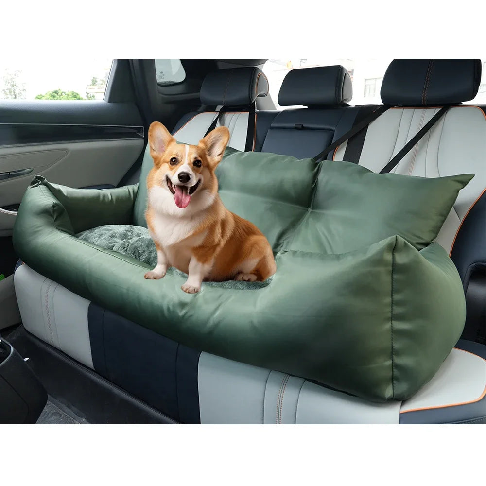Large Travel Dog Car Seat Carrier – Foldable Hammock Design
