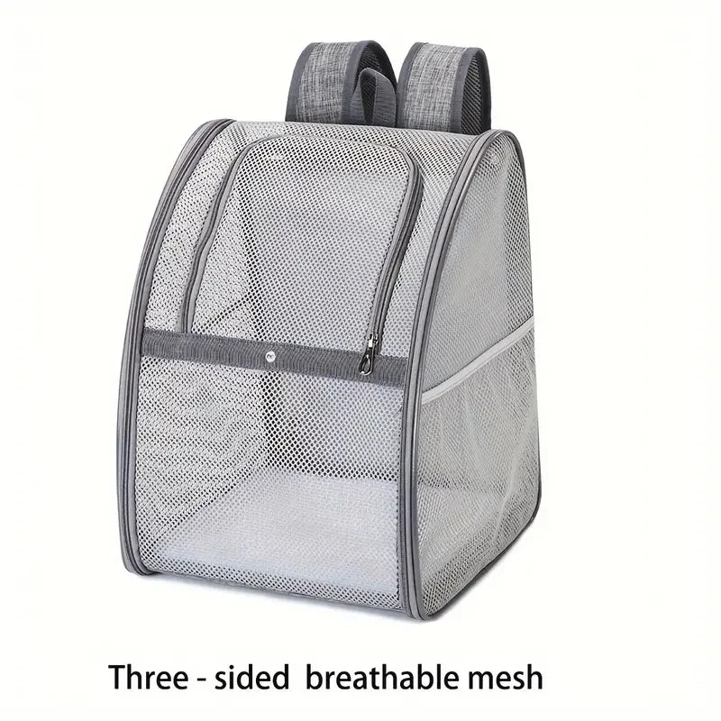 Breathable Double-Shoulder Pet Carrier Backpack for Cats & Dogs