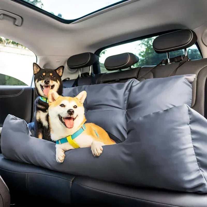 Large Travel Dog Car Seat Carrier – Foldable Hammock Design