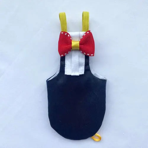 Stylish Cockatiel Tuxedo with Diaper – Bird Flight Suit Outfit