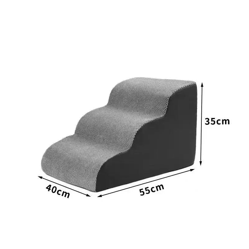 Pet Stairs for Small Dogs & Cats – 1–3 Step Washable Ramp