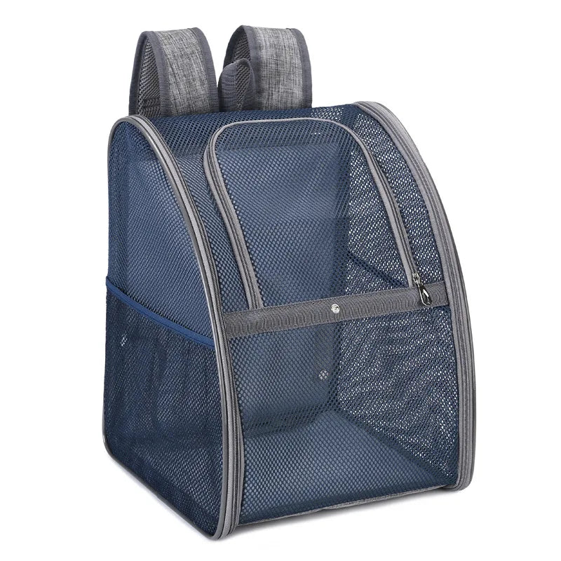 Breathable Double-Shoulder Pet Carrier Backpack for Cats & Dogs