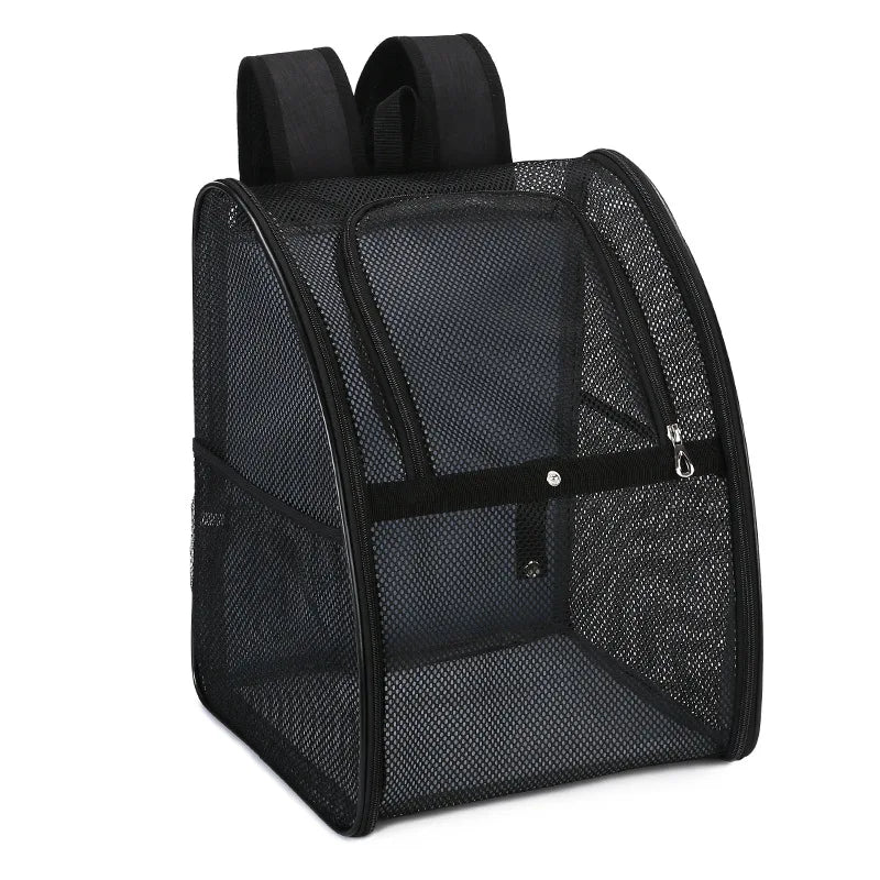 Breathable Double-Shoulder Pet Carrier Backpack for Cats & Dogs
