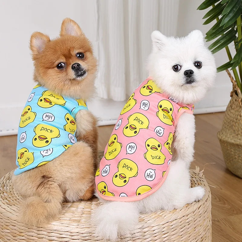 Summer Pet Shirt for Small Dogs & Cats – Soft, Breathable Outfit