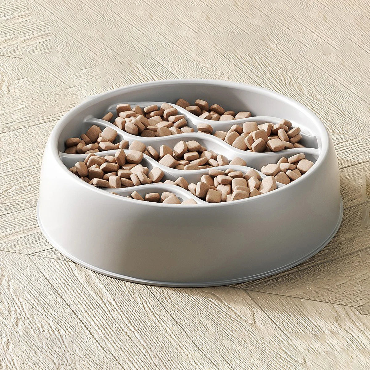 Slow Feeder Bowl for Cats & Dogs – Anti-Gulp Design, Easy Clean