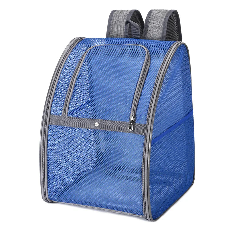 Breathable Double-Shoulder Pet Carrier Backpack for Cats & Dogs