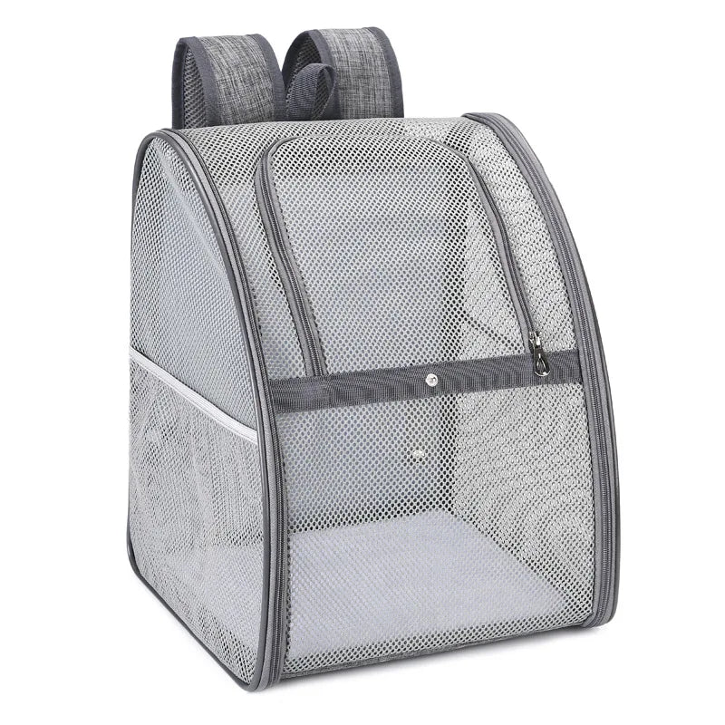 Breathable Double-Shoulder Pet Carrier Backpack for Cats & Dogs