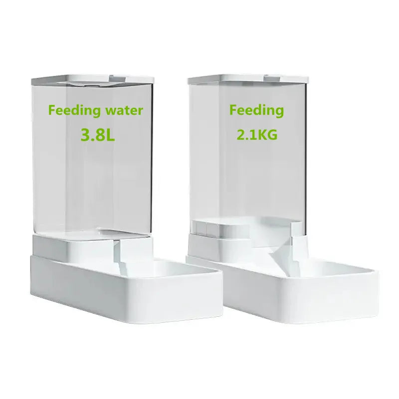 High Capacity Automatic Pet Feeder & Water Bowl for Cats and Dogs