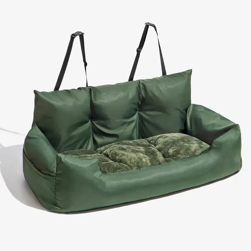 Large Travel Dog Car Seat Carrier – Foldable Hammock Design