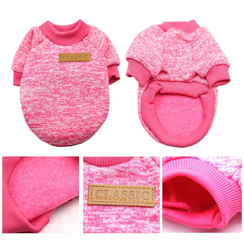 Warm Winter Coat for Small Dogs – Pug & Chihuahua Dog Sweatshirt