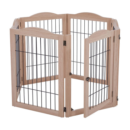 Arf Pets 2-Panel Foldable Dog Gate – Freestanding Wood Barrier