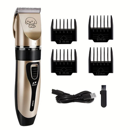 Electric Pet Hair Trimmer Kit, Precision Clippers for Dogs & Cats