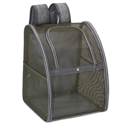 Breathable Double-Shoulder Pet Carrier Backpack for Cats & Dogs