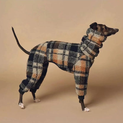 Fleece Dog Coat for Whippet & Greyhound – Warm Winter Jacket
