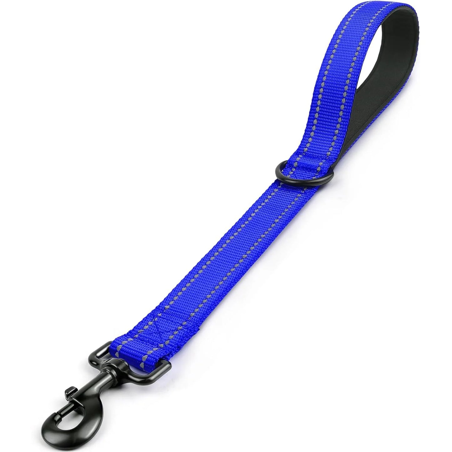 Short Dog Leash – Heavy Duty Nylon with Padded Traffic Handle