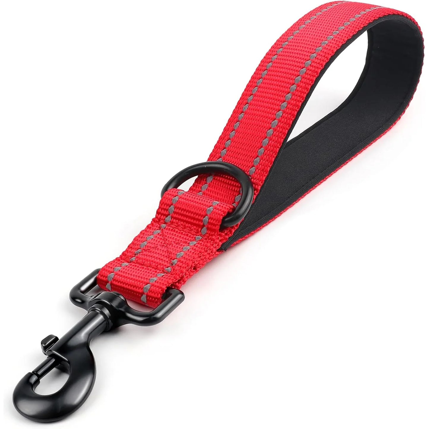 Short Dog Leash – Heavy Duty Nylon with Padded Traffic Handle