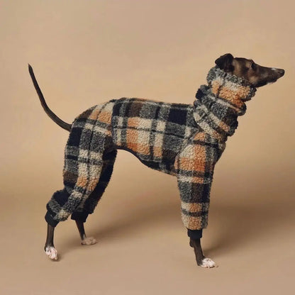 Fleece Dog Coat for Whippet & Greyhound – Warm Winter Jacket