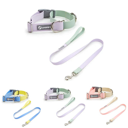 Waterproof PVC Dog Collar & Leash Set – Adjustable & Durable