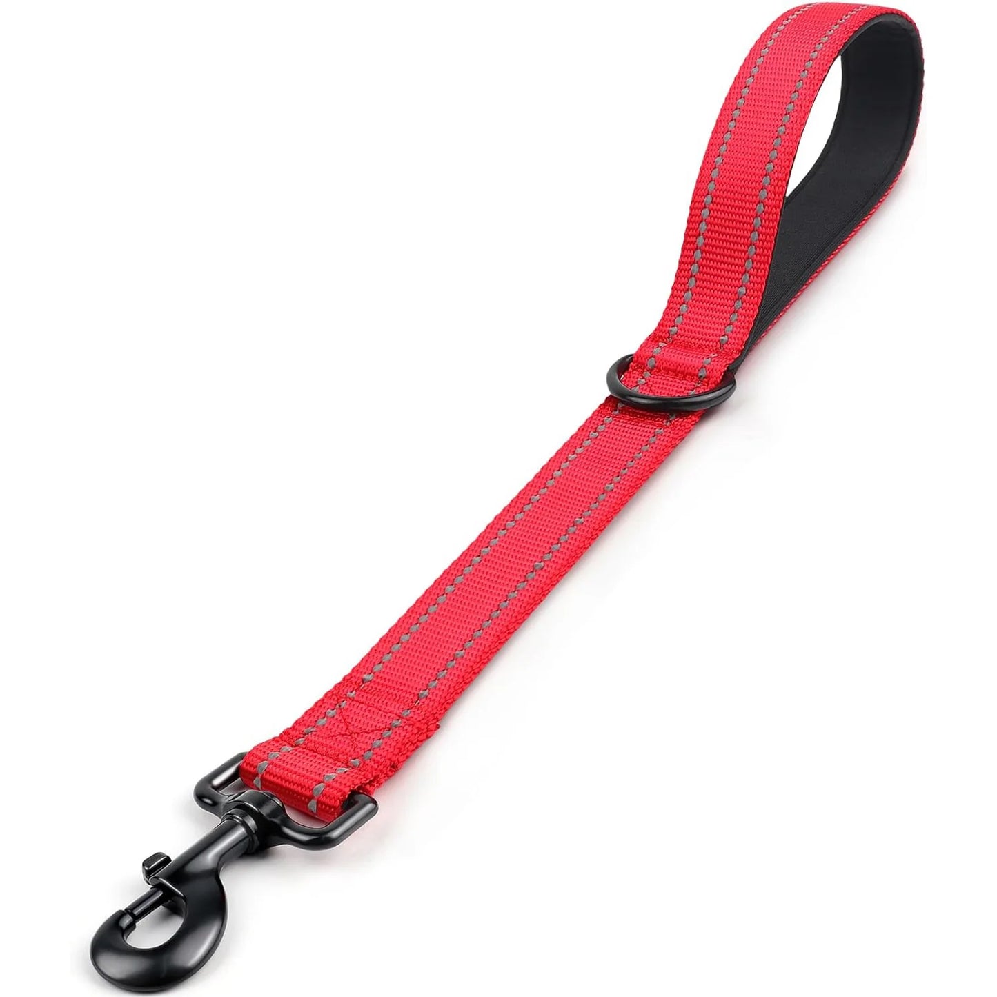 Short Dog Leash – Heavy Duty Nylon with Padded Traffic Handle