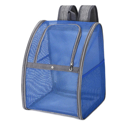 Breathable Double-Shoulder Pet Carrier Backpack for Cats & Dogs