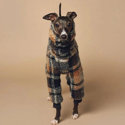 Fleece Dog Coat for Whippet & Greyhound – Warm Winter Jacket