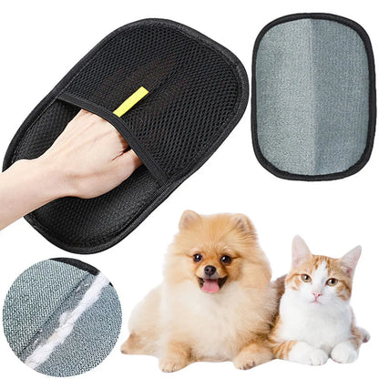 Pet Grooming Glove Deshedding Brush for Dogs, Cats & Rabbits