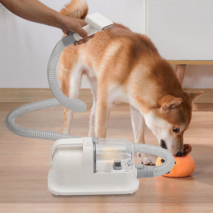3-in-1 Pet Grooming Vacuum, Low-Noise Trimmer & 11800Pa Suction