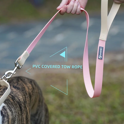 Waterproof PVC Dog Collar & Leash Set – Adjustable & Durable